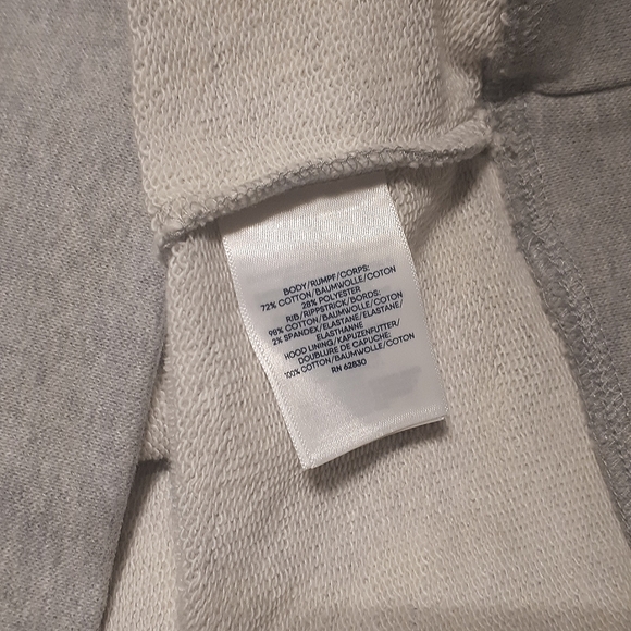Land's End Grey Hooded Sweatshirt - Picture 3 of 5